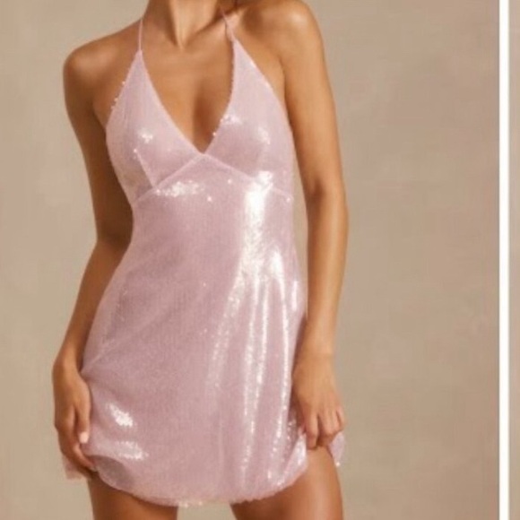 Oh Polly Lilac Sequin Dress - Picture 8 of 9